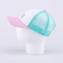 07809079-41 Кепка-бейсболка с сеткой для девочки для девочки розовый + голубой фото №3