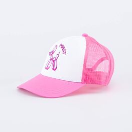 07809086-40 Кепка-бейсболка с сеткой для девочки розовый для девочки розовый + белый