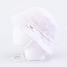 07810001-40 Панама из муслина розовая для девочки розовый фото №2