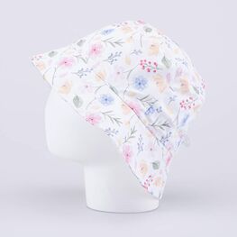 07810018-40 Белая панама для девочки Полевые цветы для девочки белый фото №3