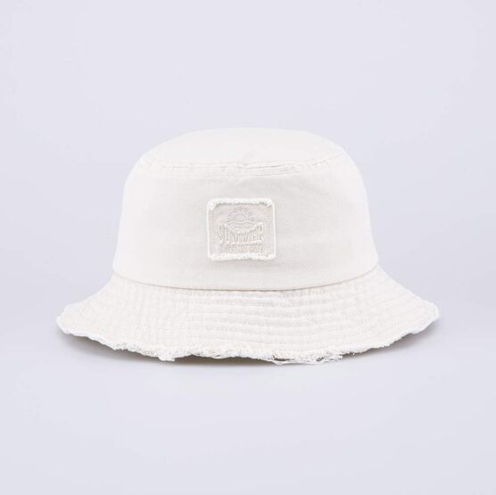 07810019-40 Белая панама с бахромой для девочки белый