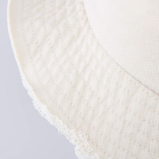 07810019-40 Белая панама с бахромой для девочки белый фото №5