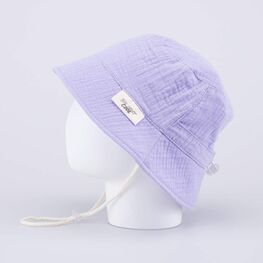 07811960-42 Панама из муслина сиреневая для девочки сиреневый фото №3