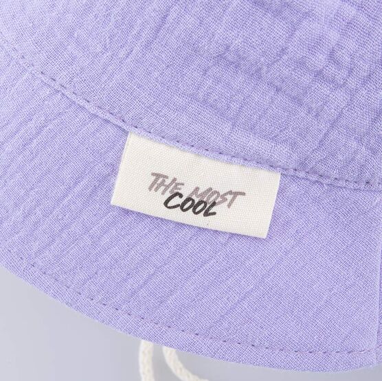 07811960-42 Панама из муслина сиреневая для девочки сиреневый фото №5