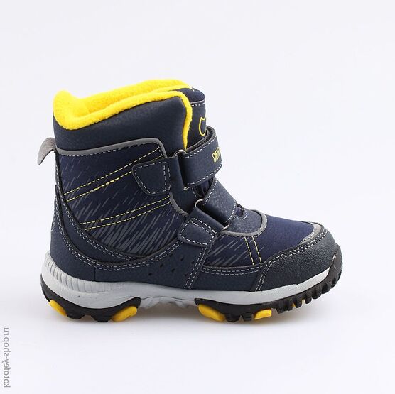 454977-45 Мембранные ботинки для мальчики син-жел фото №2