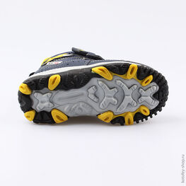 454977-45 Мембранные ботинки для мальчики син-жел фото №3