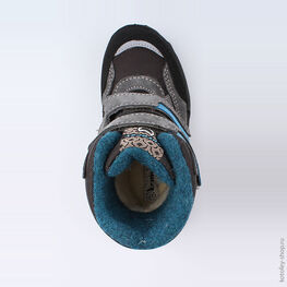 454999-41 Мембранные ботинки для мальчики сер-син фото №4