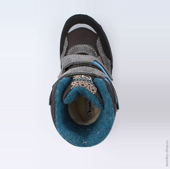 454999-41 Мембранные ботинки для мальчики сер-син фото №4