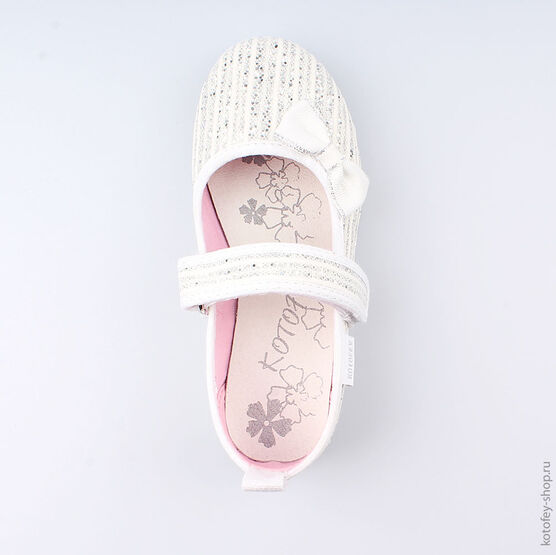 531055-71 Текстильная обувь для девочки серебрист. фото №4