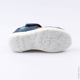 421005-19 Сандалии текстильные для мальчики син-ора фото №3