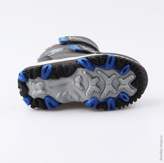 254960-42 Мембранные ботинки для мальчики сер-син фото №3