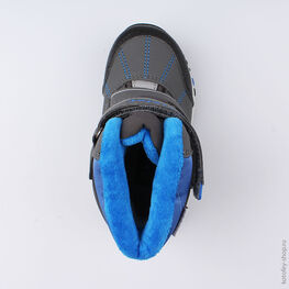 254960-42 Мембранные ботинки для мальчики сер-син фото №4