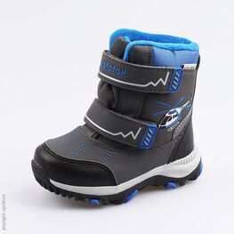 254960-42 Мембранные ботинки для мальчики сер-син