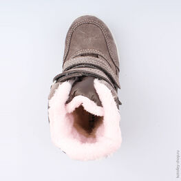 454987-42 Мембранные ботинки для девочки серый фото №4