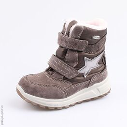 454987-42 Мембранные ботинки для девочки серый