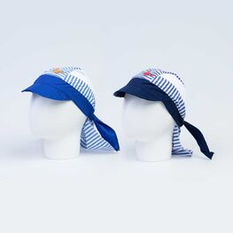 07711221-40 Бандана с козырьком для мальчика темно-синий для мальчики темно-синий фото №2