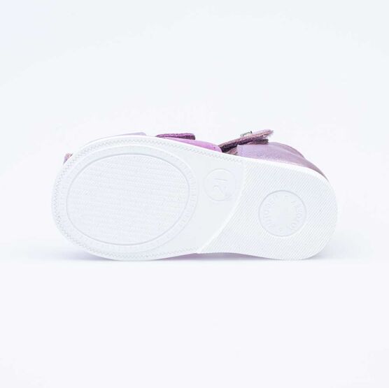 122165-23 Босоножки для девочки кожаные для девочки сиреневый фото №3