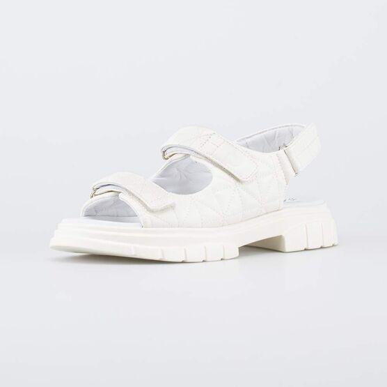 623029-22 Бежевые сандалии на липучках для девочки-подростка для девочки бежевый