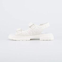 623029-22 Бежевые сандалии на липучках для девочки-подростка для девочки бежевый фото №2