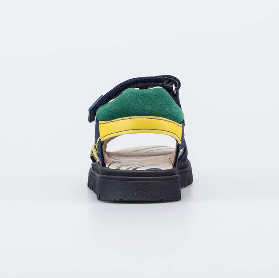 722045-21 Кожаные сандалии для мальчика для мальчики синий фото №4