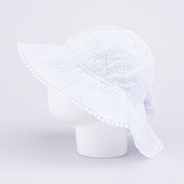 07811710-40 Панама ажурная белая для девочки белый фото №2