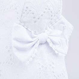 07811710-40 Панама ажурная белая для девочки белый фото №4