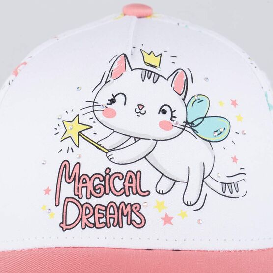 07811742-40 Кепка-бейсболка для девочки белая для девочки белый фото №3