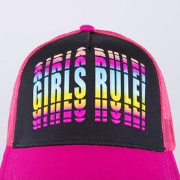 07811754-40 Кепка-бейсболка с сеткой розовый для девочки розовый фото №4