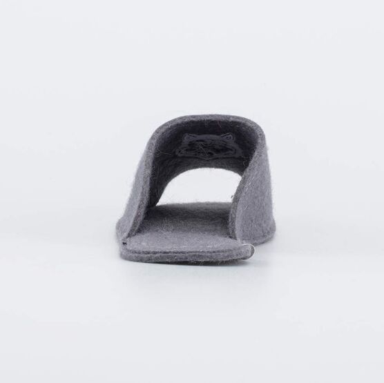 937006-09 Мужские войлочные тапочки Волк для мальчики серый фото №5