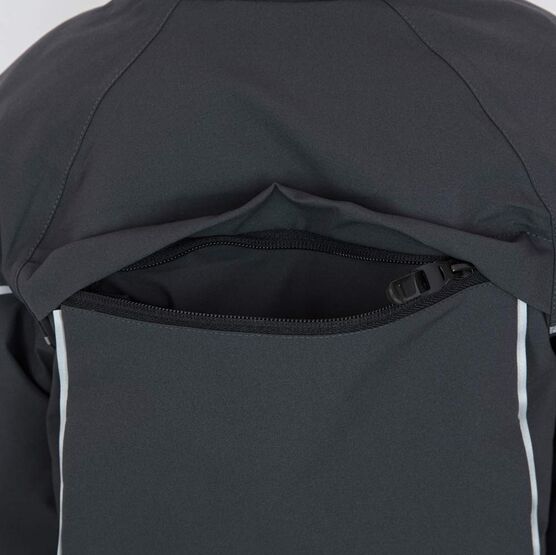 07757019-41 Куртка-парка с карманом на спине серая для мальчики темно-серый фото №4