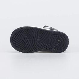 152397-14 Кожаные ботинки-кеды для девочки для девочки серебристый + черный фото №3