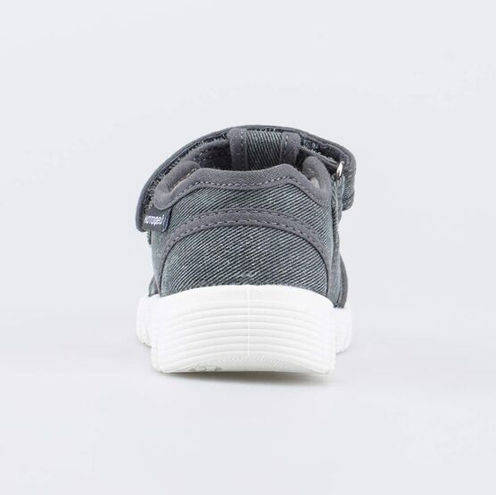 221183-11 Текстильные сандалии для мальчика Космонавт для мальчики серый фото №5