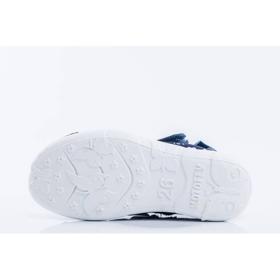 421037-12 Босоножки текстильные для девочки светло-синий фото №2