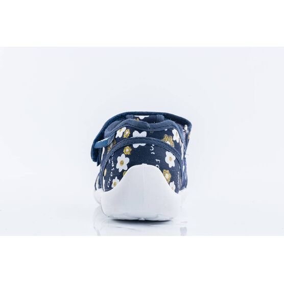 421037-12 Босоножки текстильные для девочки светло-синий фото №4