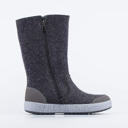 867081-41 Серые валенки на молнии для девочки темно-серый фото №2