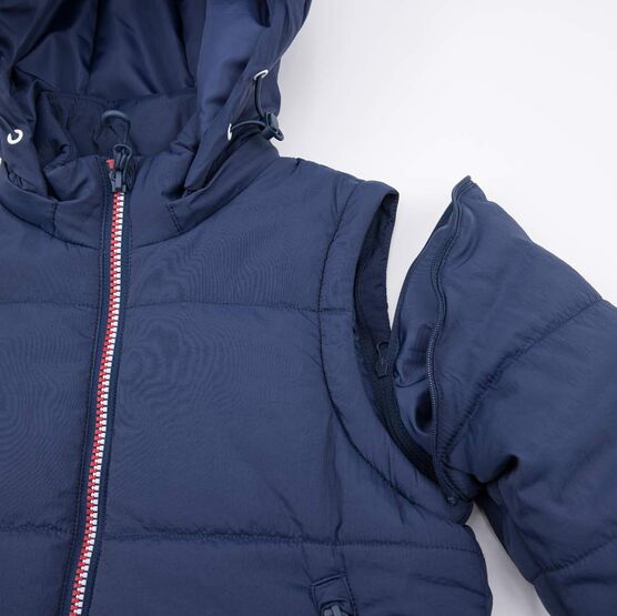 07757057-41 Куртка-трансформер синий для мальчики синий фото №4