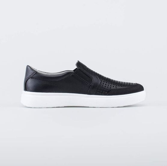 732375-21 Кожаные туфли-слипоны для мальчика для мальчики черный фото №2