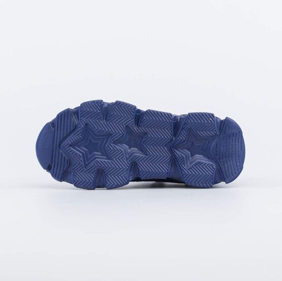 441020-12 Кроссовки из вязаного текстиля для мальчики синий фото №3