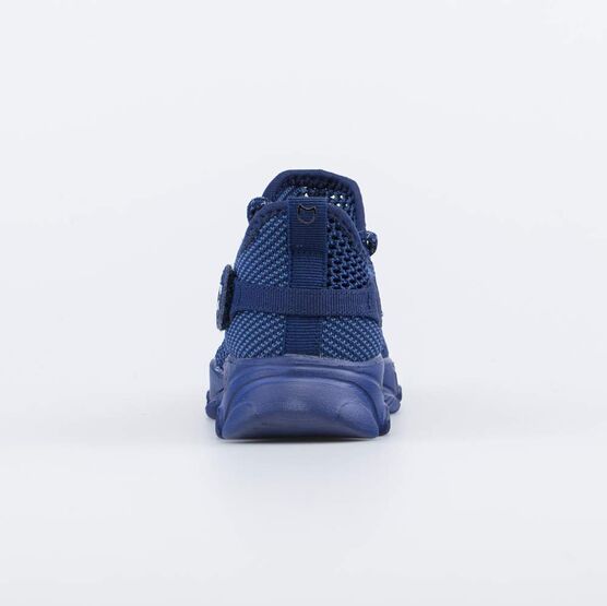 441020-12 Кроссовки из вязаного текстиля для мальчики синий фото №5