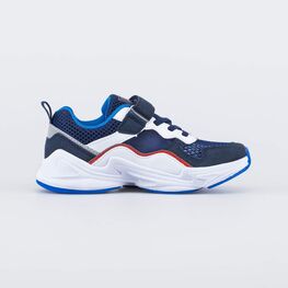 644334-14 Кроссовки для мальчика для мальчики син-бел фото №2