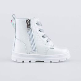 152332-22 Ботинки из натуральной кожи Крылья Феи для девочки серебристый фото №2