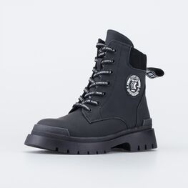 752240-42 Зимние ботинки черного цвета для девочки черный