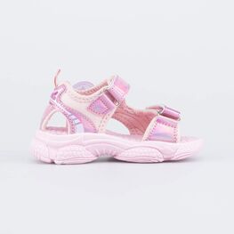 124023-11 Пляжные сандалии розовые для девочки розовый фото №2