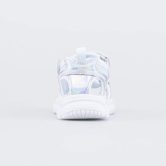 124023-13 Пляжные сандалии белые для девочки белый фото №5