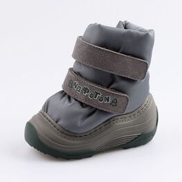 061011-44 Зимние сапожки-дутики серый для мальчики серый