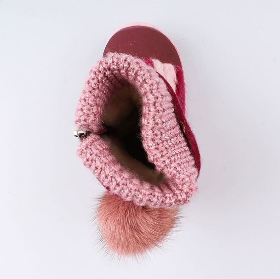 167057-41 Валенки для девочки бордовый фото №4