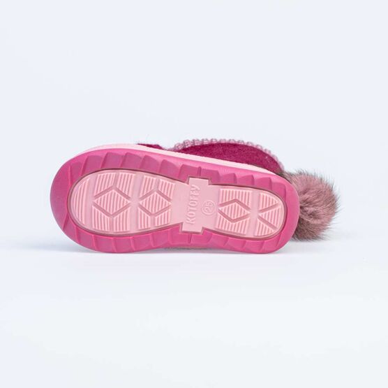 367121-41 Валенки для девочки бордовый фото №3