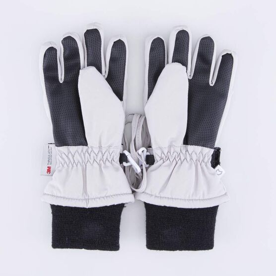 07821085-00 Мембранные перчатки с тинсулейтом серый для девочки светло-серый фото №2