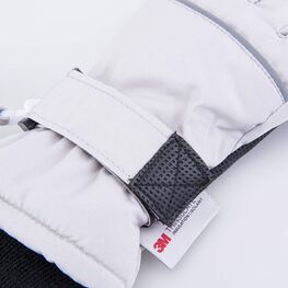 07821085-00 Мембранные перчатки с тинсулейтом серый для девочки светло-серый фото №3