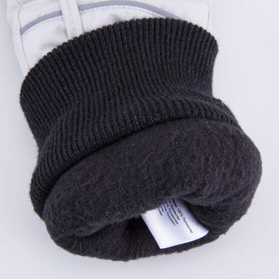 07821085-00 Мембранные перчатки с тинсулейтом серый для девочки светло-серый фото №4